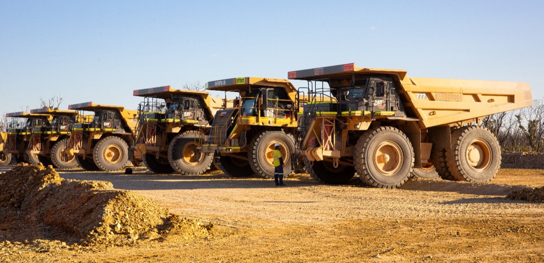 MEGA Resources 777 dump truck fleet